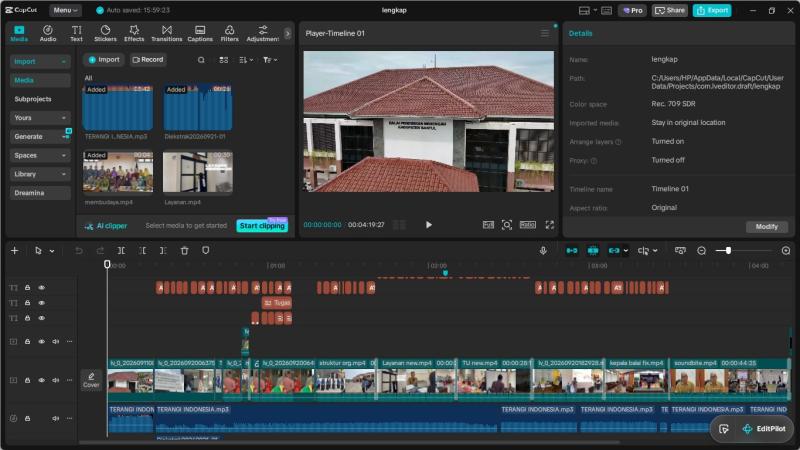 Pembuatan video profil Balai Pendidikan Menengah Kabupaten Bantul